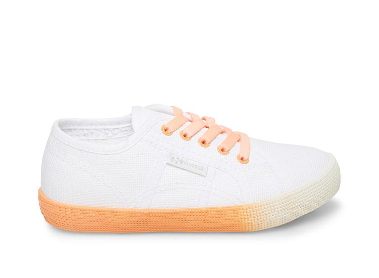 Superga 2750 Cotbumpergradientj White Melon - Kids Superga Shoes